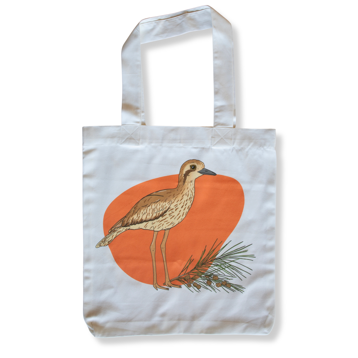 Bush Stone-curlew Tote Bag | White