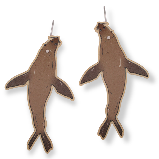 Australian Fur Seal Dangle Earrings