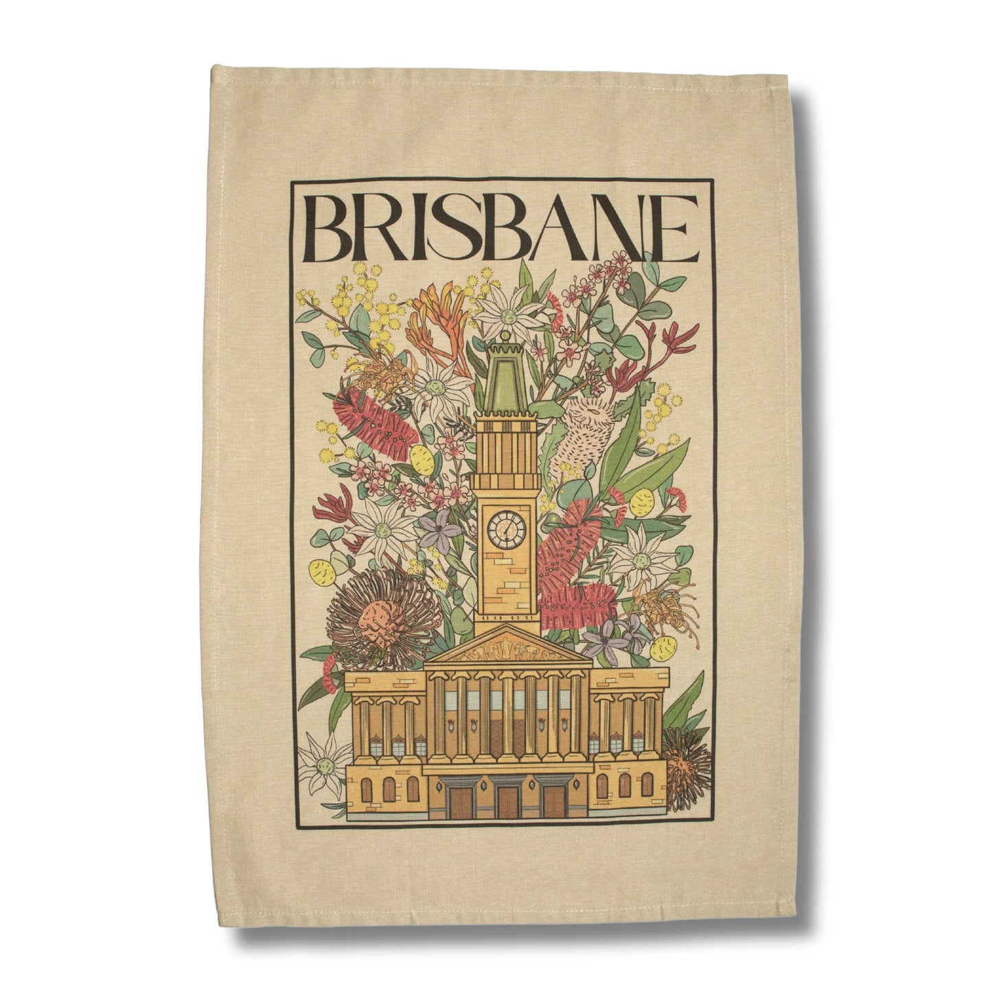 Brisbane City Hall Tea Towel