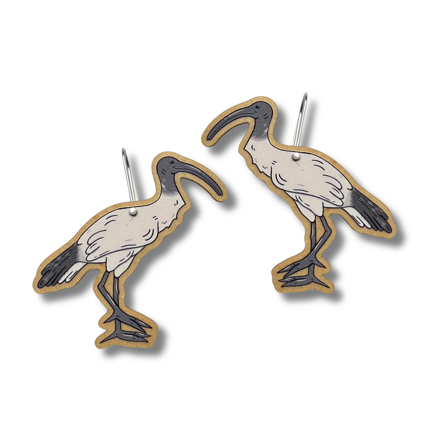 Australian White Ibis Dangle Earrings