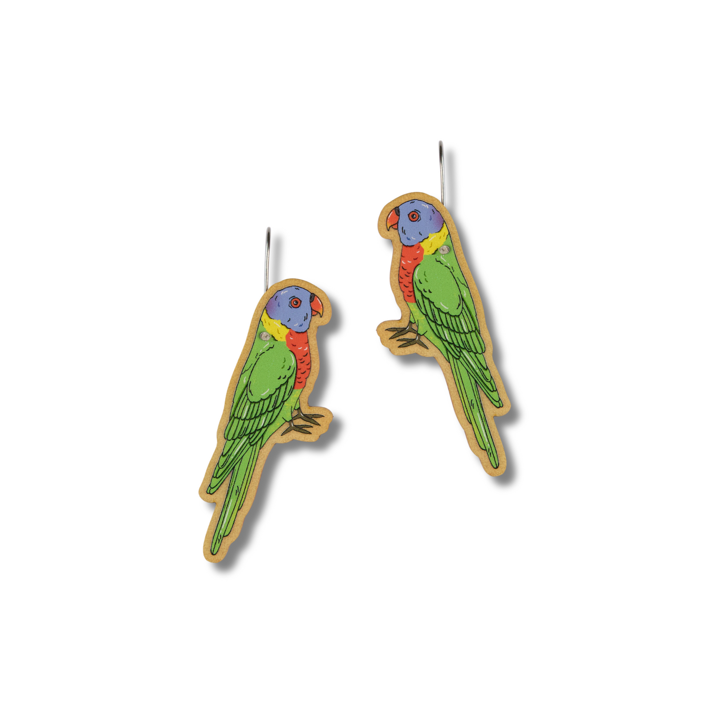 Rainbow Lorikeet Dangle Earrings