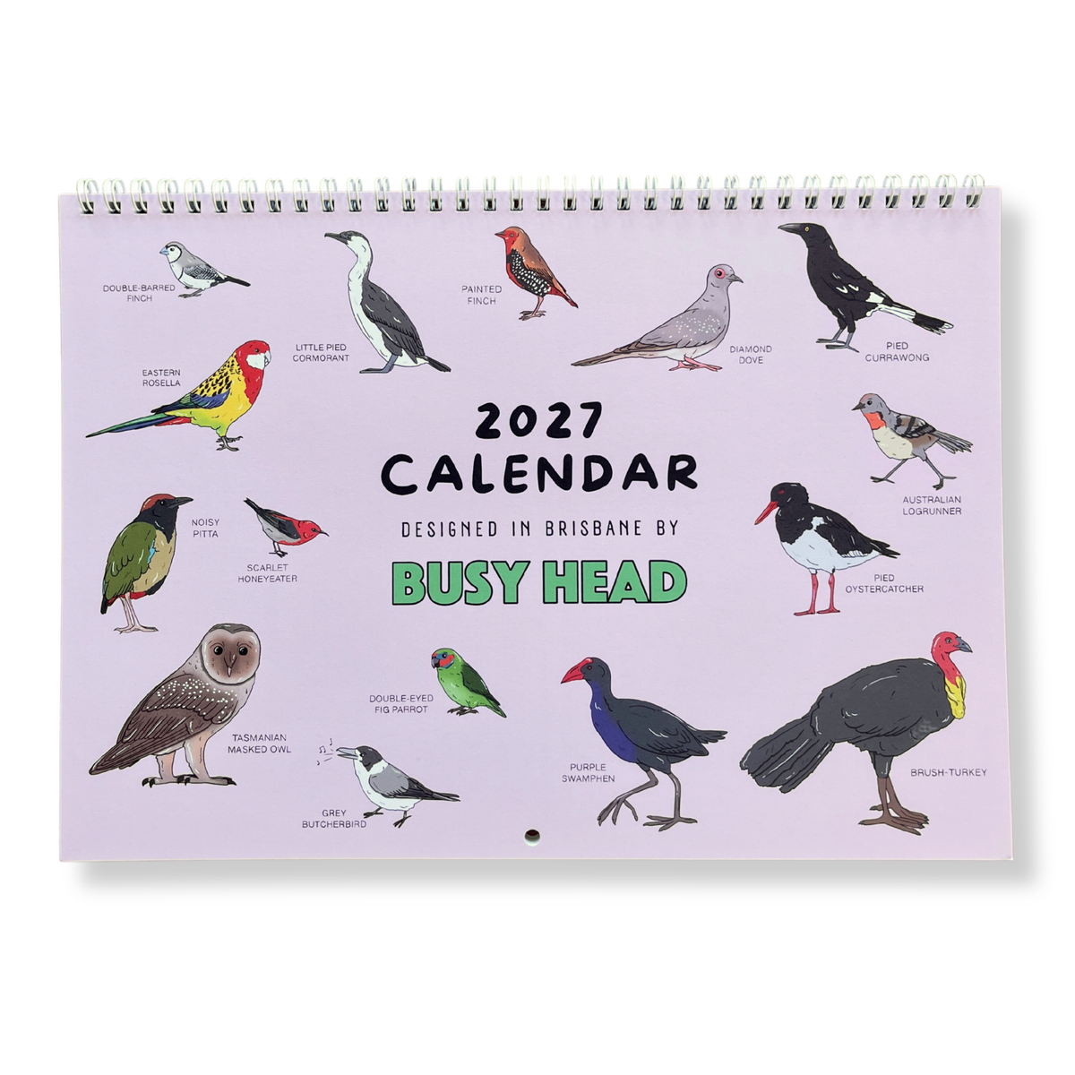 2027 Australian Bird Wall Calendar