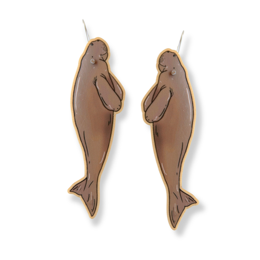 Dugong Dangle Earrings