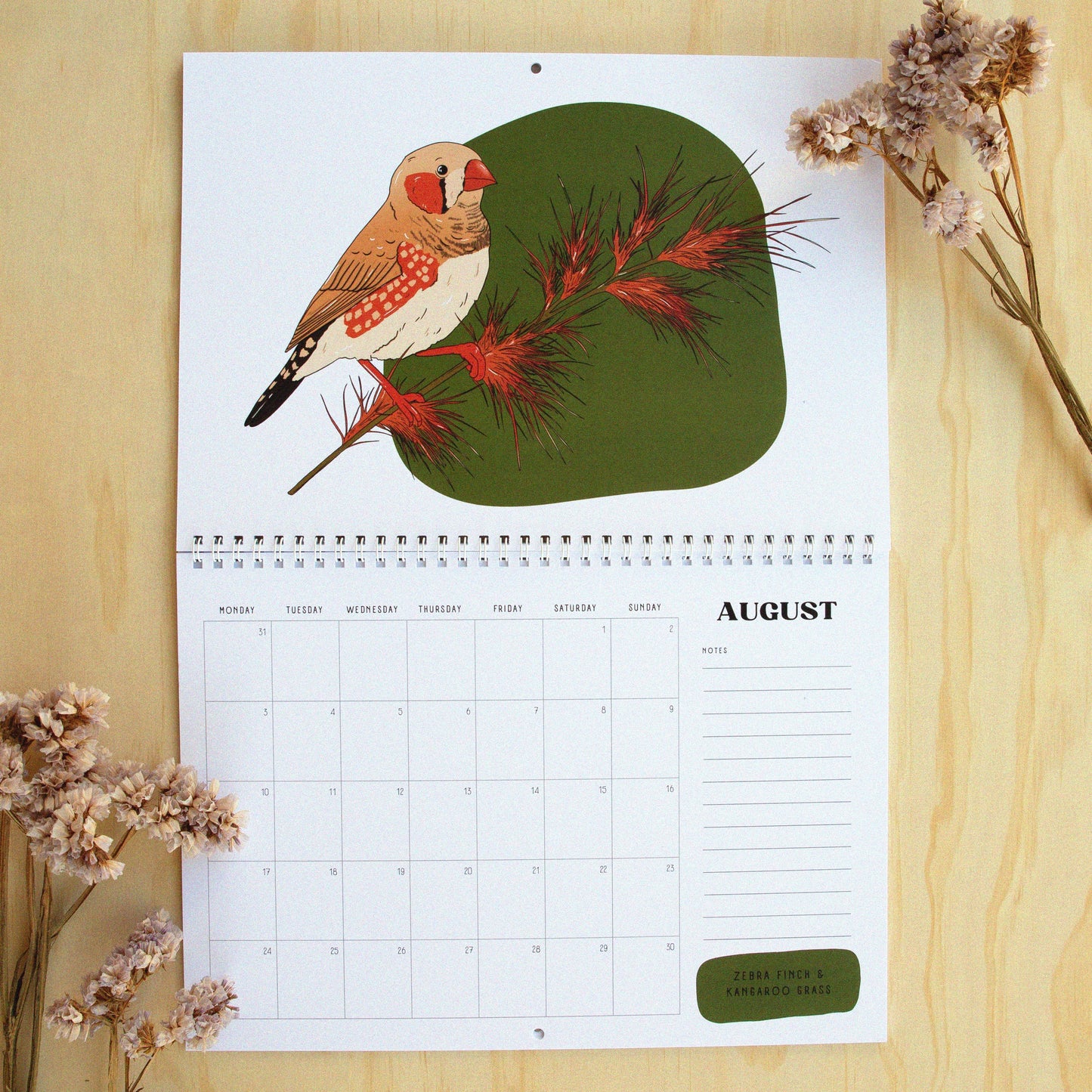 2026 Australian Bird Wall Calendar